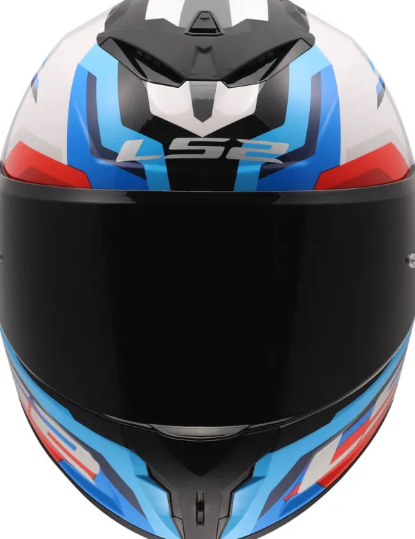 LS2 Integraalhelmen-FF820 Rapid III Hyper White Bue Red