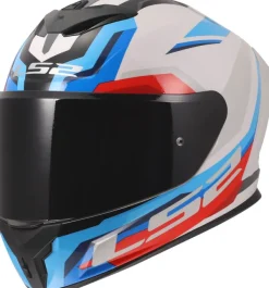 LS2 Integraalhelmen-FF820 Rapid III Hyper White Bue Red