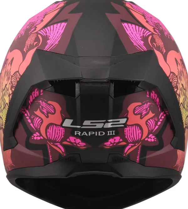 LS2 Integraalhelmen-FF820 Rapid III Poppie Ii Back Pink