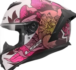 LS2 Integraalhelmen-FF820 Rapid III Poppie Ii White Pink