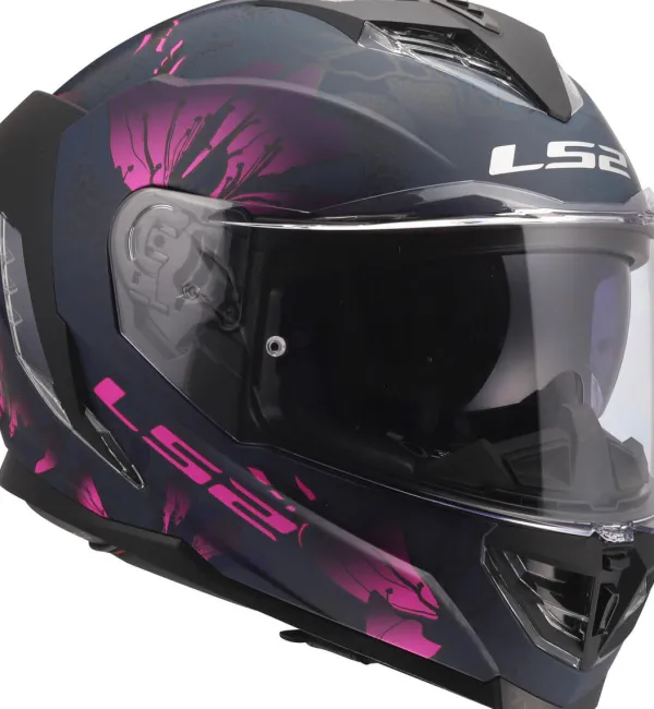 LS2 Integraalhelmen|Race Helmen-FF818 tor III Burt Back Pink