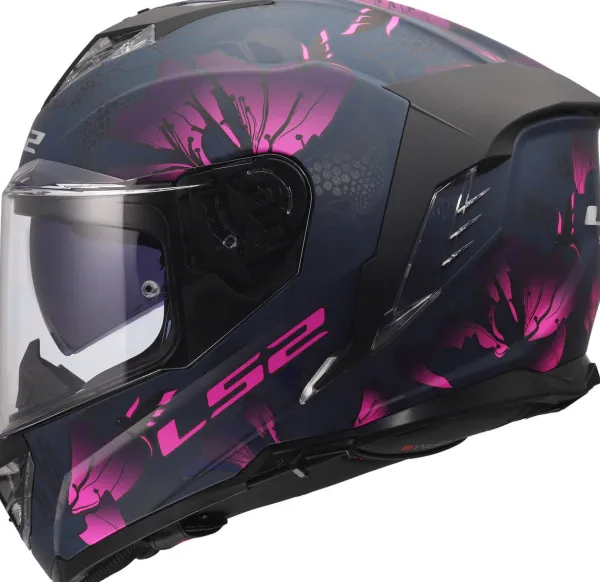 LS2 Integraalhelmen|Race Helmen-FF818 tor III Burt Back Pink