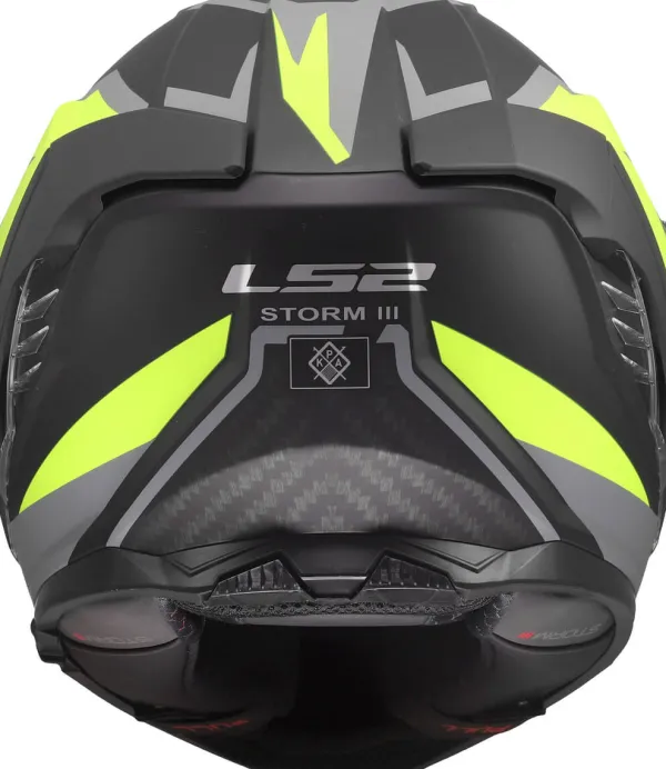 LS2 Integraalhelmen|Race Helmen-FF818 tor III Dynao Back H-V Yeow