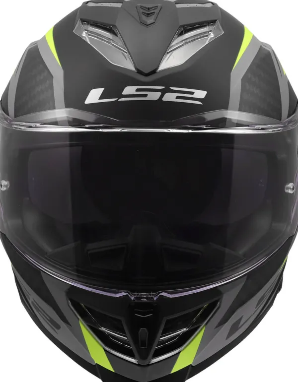 LS2 Integraalhelmen|Race Helmen-FF818 tor III Dynao Back H-V Yeow