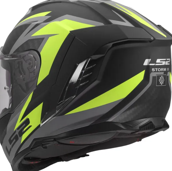 LS2 Integraalhelmen|Race Helmen-FF818 tor III Dynao Back H-V Yeow