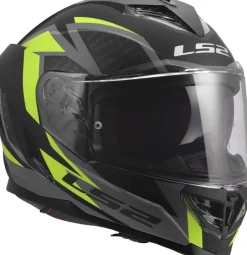 LS2 Integraalhelmen|Race Helmen-FF818 tor III Dynao Back H-V Yeow