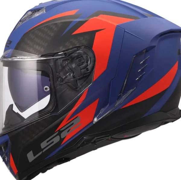 LS2 Integraalhelmen|Race Helmen-FF818 tor III Dynao Bue Red