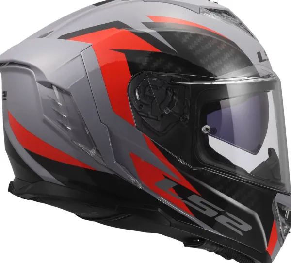 LS2 Integraalhelmen|Race Helmen-FF818 tor III Dynao Grey Red