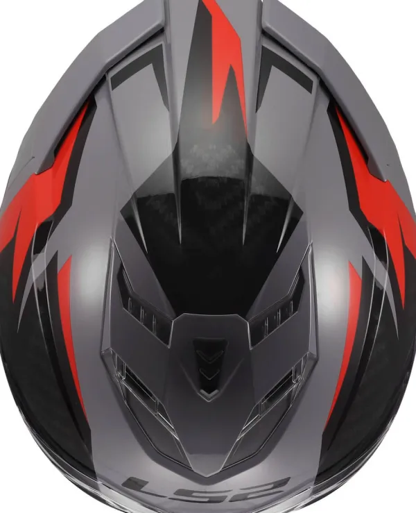 LS2 Integraalhelmen|Race Helmen-FF818 tor III Dynao Grey Red