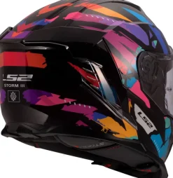 LS2 Integraalhelmen|Race Helmen-FF818 tor III Kao Back Purpe Bue