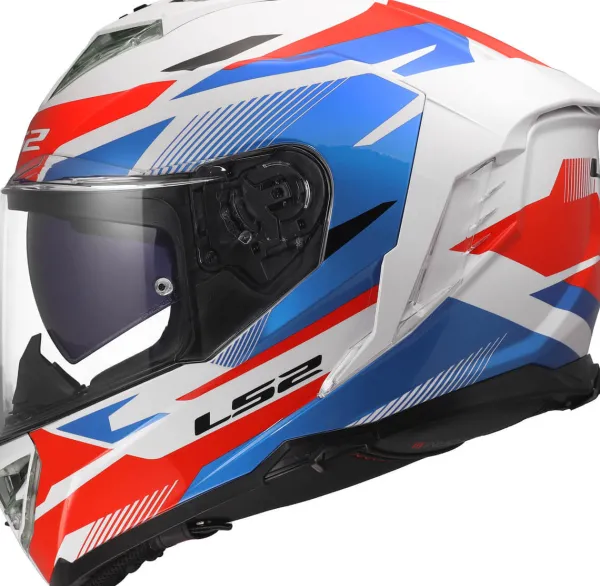LS2 Integraalhelmen|Race Helmen-FF818 tor III Koai White Bue Red