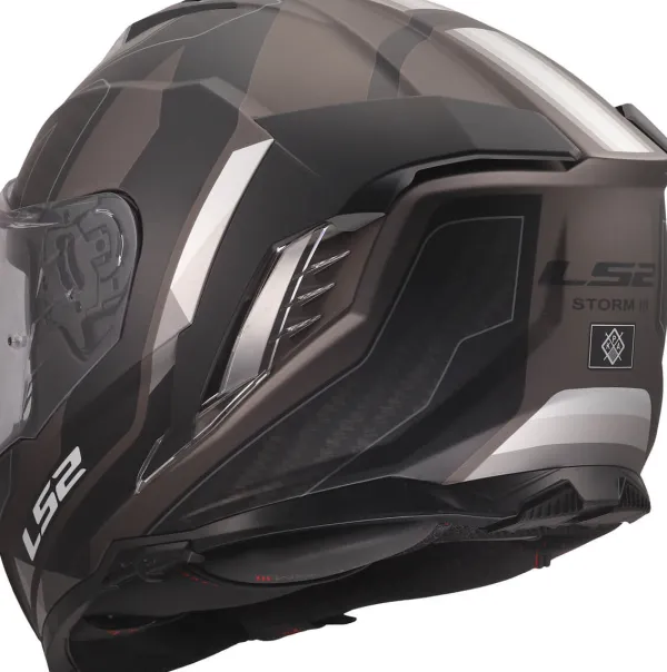 LS2 Integraalhelmen|Race Helmen-FF818 tor III porty Back Grey