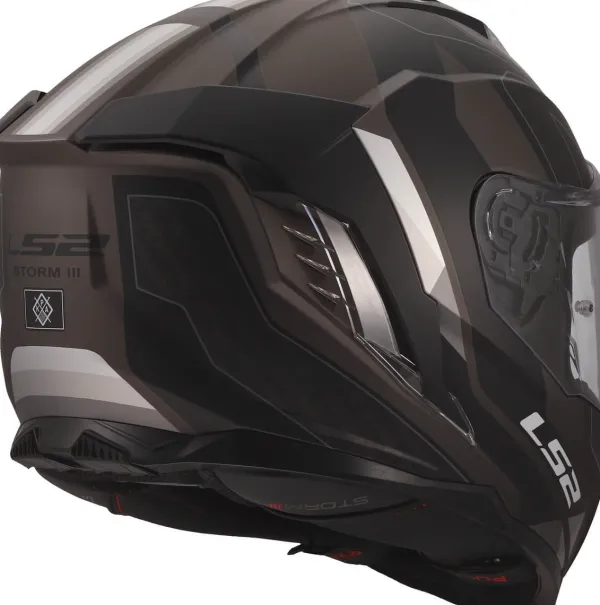 LS2 Integraalhelmen|Race Helmen-FF818 tor III porty Back Grey