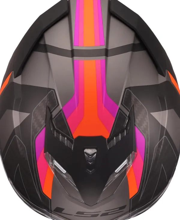 LS2 Integraalhelmen|Race Helmen-FF818 tor III porty Grey Purpe