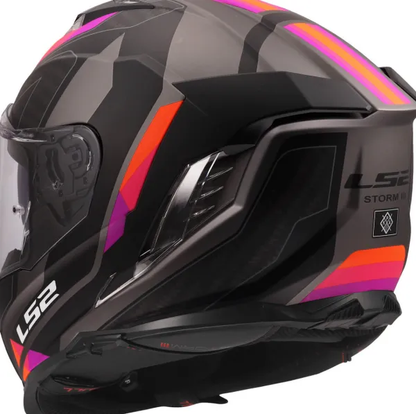 LS2 Integraalhelmen|Race Helmen-FF818 tor III porty Grey Purpe
