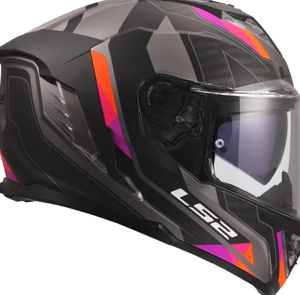 LS2 Integraalhelmen|Race Helmen-FF818 tor III porty Grey Purpe
