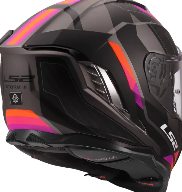 LS2 Integraalhelmen|Race Helmen-FF818 tor III porty Grey Purpe