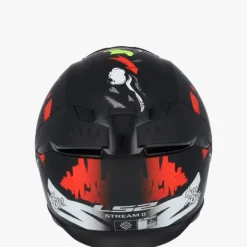 LS2 Integraalhelmen|Helmen Met Zonnevizier-FF808 trea II Angry onkey at Back Red