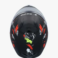 LS2 Integraalhelmen|Helmen Met Zonnevizier-FF808 trea II Angry onkey at Back Red