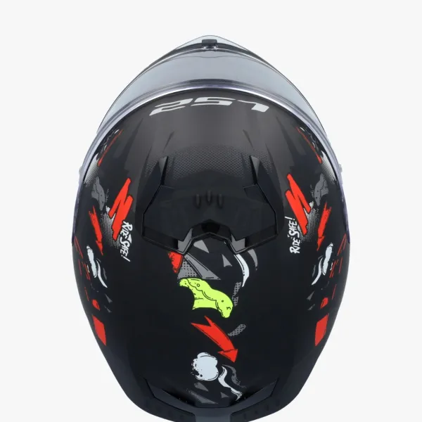 LS2 Integraalhelmen|Helmen Met Zonnevizier-FF808 trea II Angry onkey at Back Red