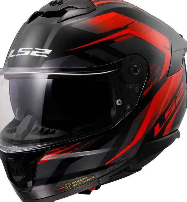 LS2 Integraalhelmen|Helmen Met Zonnevizier-FF808 trea II Fury Back Red