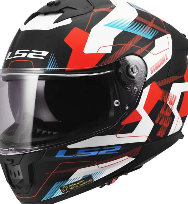 LS2 Integraalhelmen|Helmen Met Zonnevizier-FF808 trea II ika White Bue Red-06