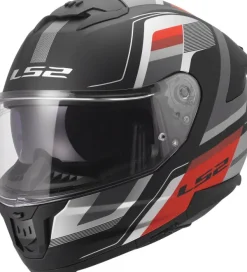 LS2 Integraalhelmen|Helmen Met Zonnevizier-FF808 trea II Vintage Back Grey Red-06