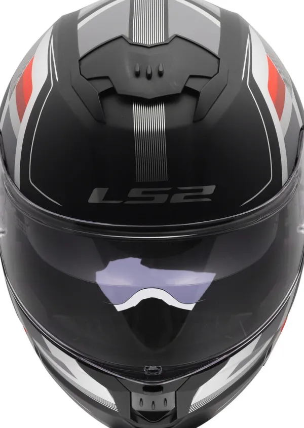 LS2 Integraalhelmen|Helmen Met Zonnevizier-FF808 trea II Vintage Back Grey Red-06