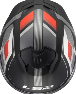 LS2 Integraalhelmen|Helmen Met Zonnevizier-FF808 trea II Vintage Back Grey Red-06