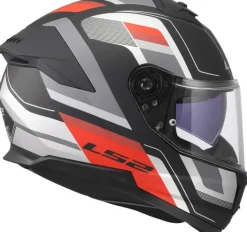 LS2 Integraalhelmen|Helmen Met Zonnevizier-FF808 trea II Vintage Back Grey Red-06