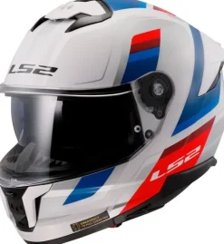 LS2 Integraalhelmen|Helmen Met Zonnevizier-FF808 trea II Vintage White Bue Red