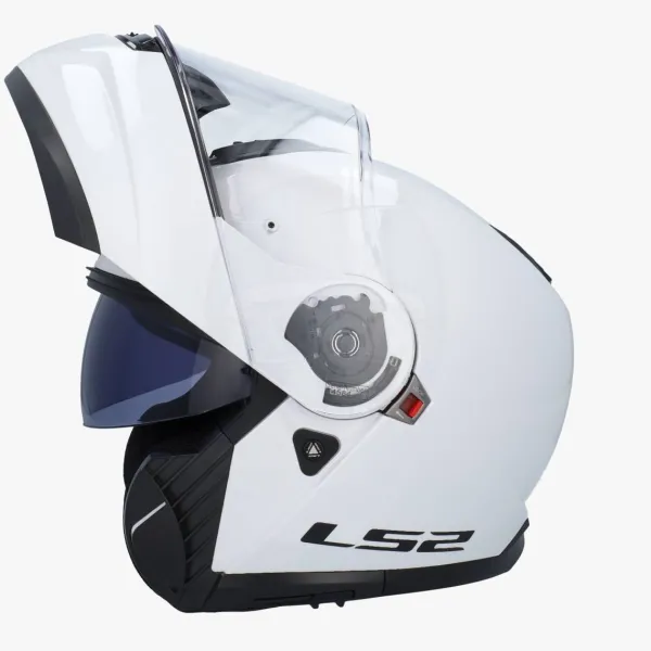 LS2 Systeemhelmen|Helmen Met Zonnevizier-FF908 trobe II Go White