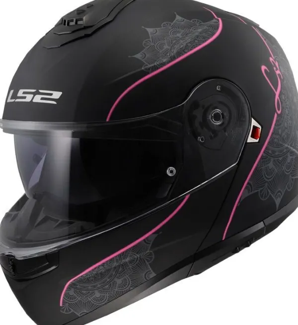 LS2 Systeemhelmen|Helmen Met Zonnevizier-FF908 trobe II ux at Back Pink