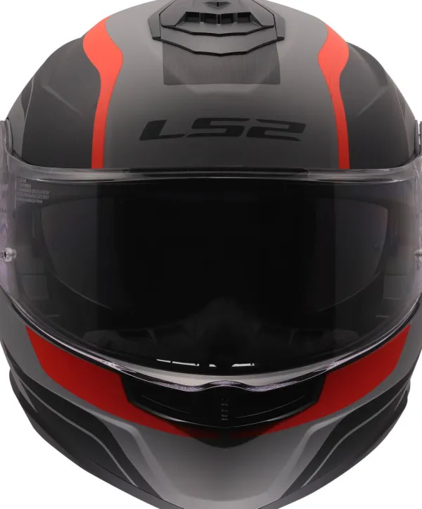 LS2 Systeemhelmen|Helmen Met Zonnevizier-FF908 trobe II onza Back Grey Red-06