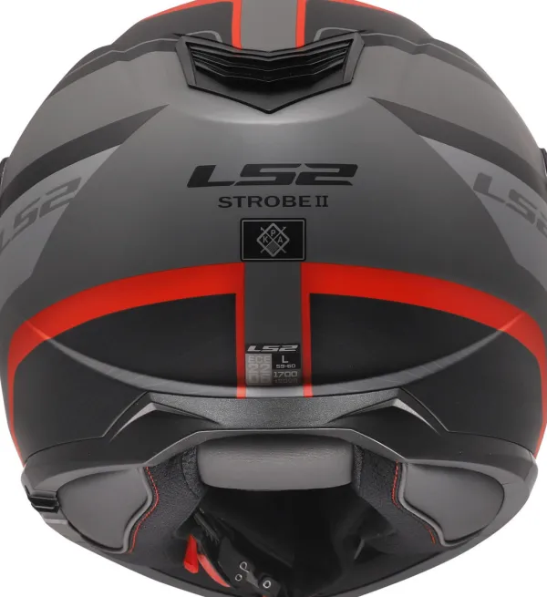 LS2 Systeemhelmen|Helmen Met Zonnevizier-FF908 trobe II onza Back Grey Red-06