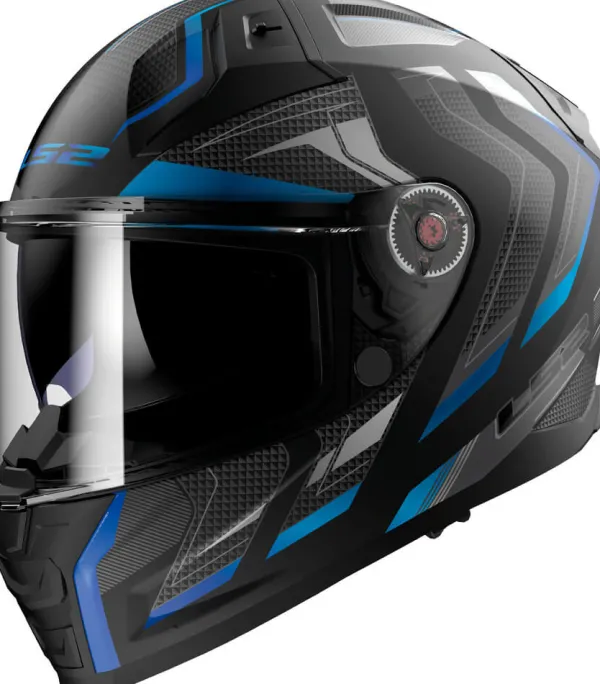 LS2 Integraalhelmen|Helmen Met Zonnevizier-FF811 Vector II Aizer att Back Bue