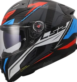 LS2 Integraalhelmen|Helmen Met Zonnevizier-FF811 Vector II C avage White Bue Red-06
