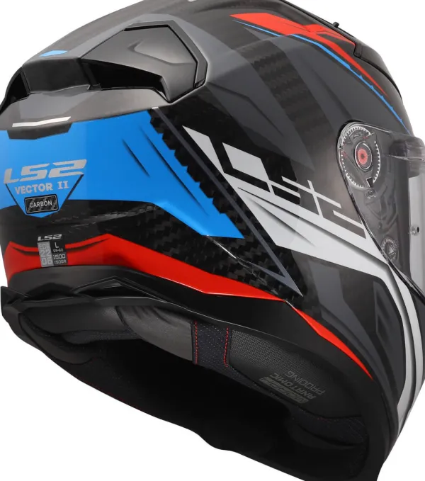 LS2 Integraalhelmen|Helmen Met Zonnevizier-FF811 Vector II C avage White Bue Red-06
