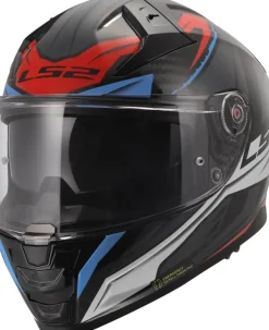LS2 Integraalhelmen|Helmen Met Zonnevizier-FF811 Vector II C avage White Bue Red-06