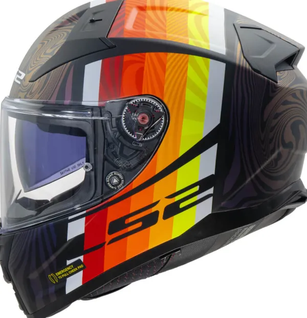 LS2 Integraalhelmen|Helmen Met Zonnevizier-FF811 Vector II Freedo Back Chaeeon