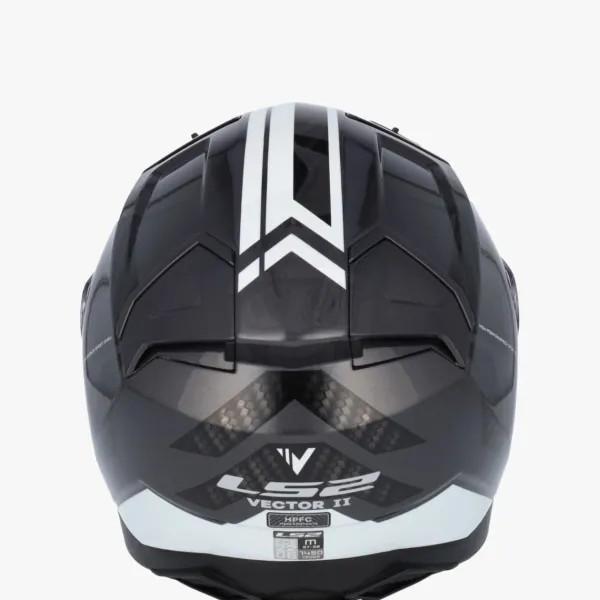 LS2 Integraalhelmen|Helmen Met Zonnevizier-FF811 Vector II pitter Back White 06