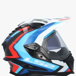 LS2 Adventure Helmen|Integraalhelmen-X701 Exporer Carbon Frontier II White Bue