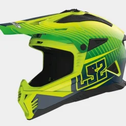 LS2 Adventure Helmen|Crosshelmen-X708 Fat II Duck att Green Fuo Yeow