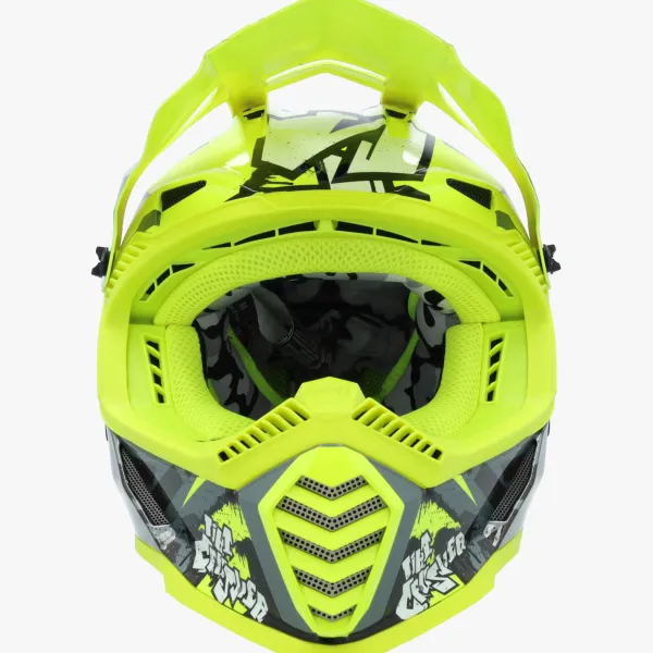 LS2 Kinder Scooterhelmen|Adventure Helmen-X437 Fat II ini Cruher Back Yeow