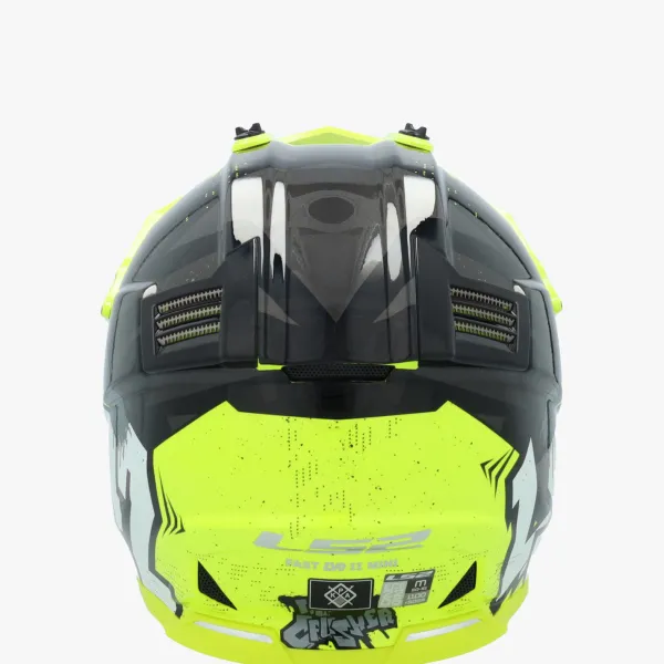 LS2 Kinder Scooterhelmen|Adventure Helmen-X437 Fat II ini Cruher Back Yeow