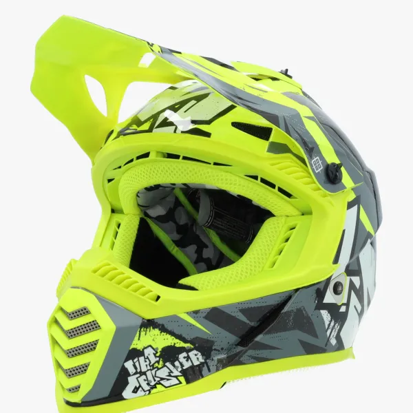 LS2 Kinder Scooterhelmen|Adventure Helmen-X437 Fat II ini Cruher Back Yeow