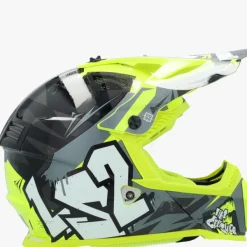 LS2 Kinder Scooterhelmen|Adventure Helmen-X437 Fat II ini Cruher Back Yeow