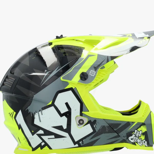 LS2 Kinder Scooterhelmen|Adventure Helmen-X437 Fat II ini Cruher Back Yeow