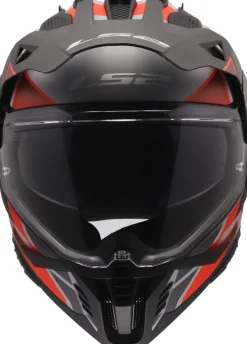 LS2 Adventure Helmen|Helmen Met Zonnevizier-X702 Pioneer II Bock Grey Red-06