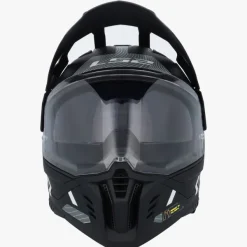 LS2 Adventure Helmen|Integraalhelmen-X702 Pioneer II Hi att Back White